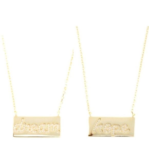 New in Box Set of 14k Gold Plated Silver Necklaces - Picture 1 of 1